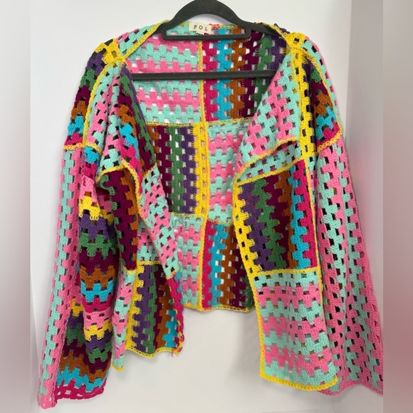 POL Julia Crochet Cardigan one size - Picture 3 of 11